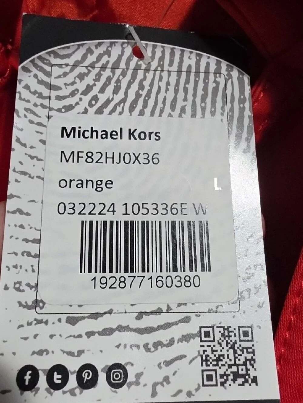 Michael Kors Vibrant Red/Orange Belted Trench Coat with Zip Accents